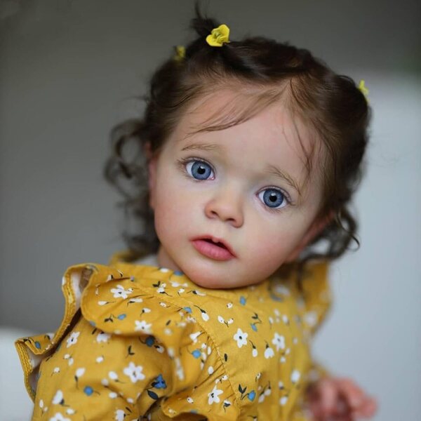 vinyle Reborn Dolls 55 cm, realistische Neugeborenenpuppe aus Vinyl und weicher Baumwolle