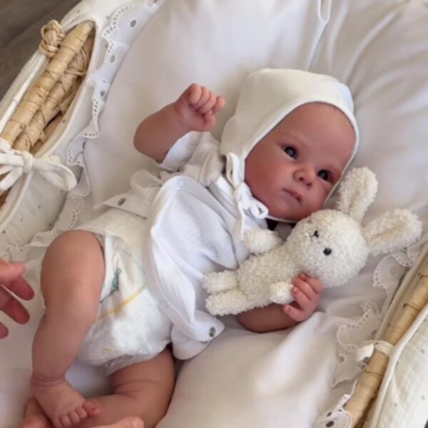 Lonian Reborn Baby Puppe 17 Zoll realistisches Neugeborenes mit Zubehör und weichem Körper