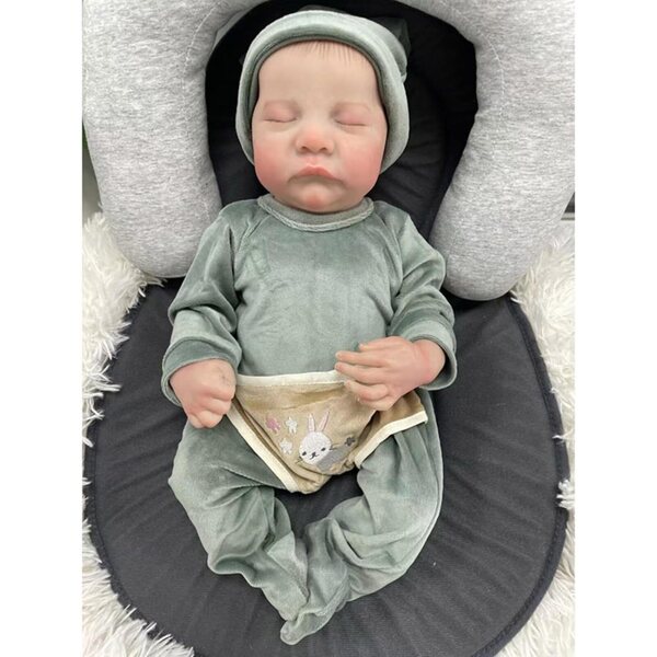 Lonian Reborn Dolls Junge 17 Zoll - Realistische pop met lijfje van vinyl en katoen