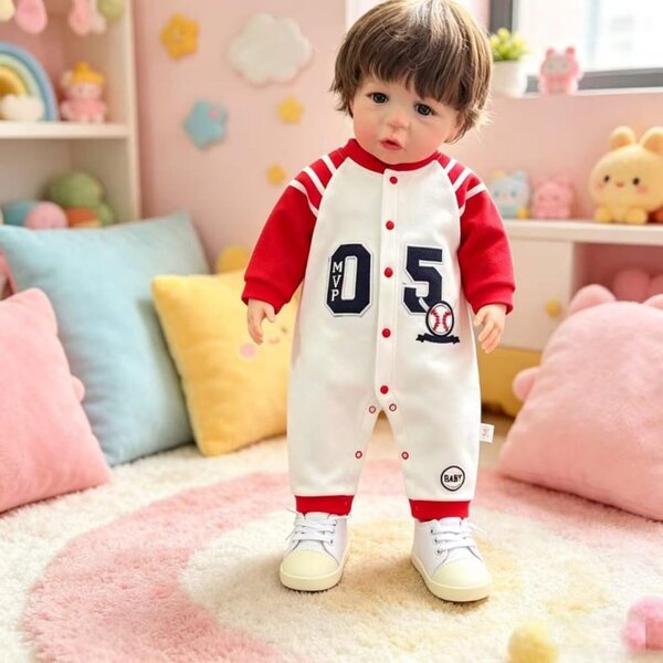 Lonian Pupazzo Reborn Neonato 60cm Realistico con Accessori per Bambini 3+