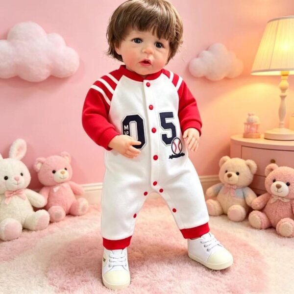 Lonian Pupazzo Reborn Neonato 60cm Realistico con Accessori per Bambini 3+