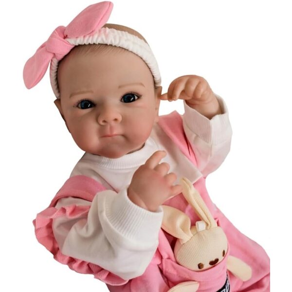 Lonian Reborn Baby 17 Pollici con Corpo Morbido e Kit di Alimentazione Inclusi