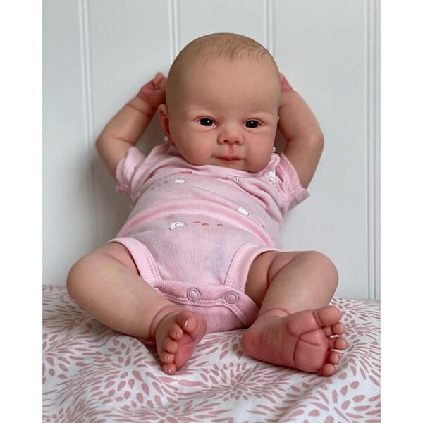 Lonian Reborn Dolls 45 cm – Realistische Puppe mit weichem Stoffkörper und Zubehör