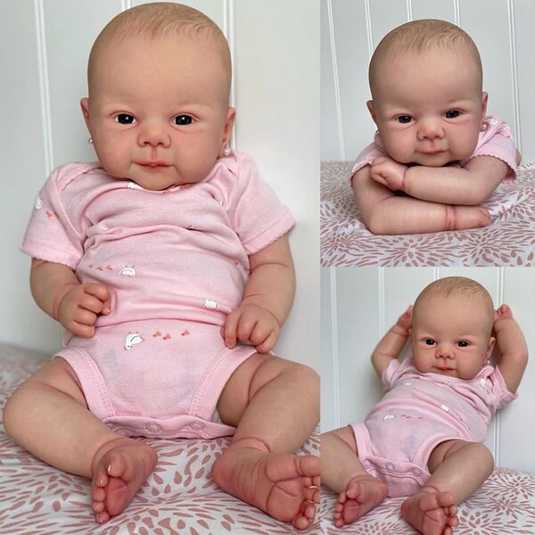 Lonian Reborn Dolls 45 cm – Realistische Puppe mit weichem Stoffkörper und Zubehör