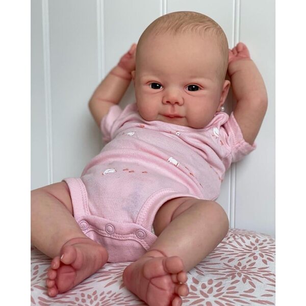 Lonian Reborn Dolls 45 cm – Realistische Puppe mit weichem Stoffkörper und Zubehör