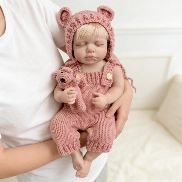 Lonian Reborn Baby Doll 45CM Realistisches Silikon und Baumwolle für Sammler