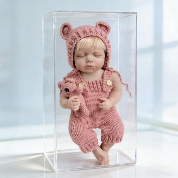 Lonian herboren babypop 45 cm realistisch siliconen en katoen voor verzamelaars
