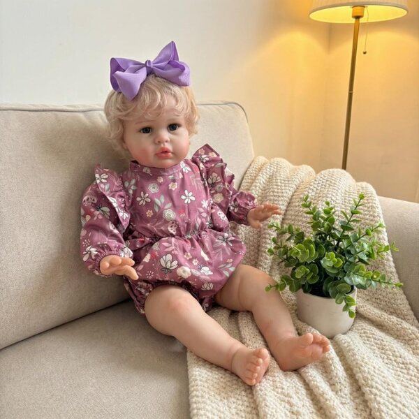Lonian Reborn realistische pop 60 cm Soft Touch met accessoires en handgeschilderd gezicht