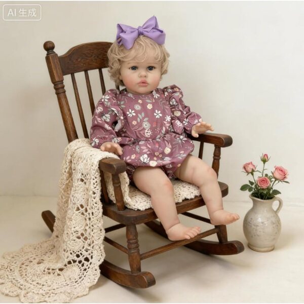 Lonian Reborn realistische pop 60 cm Soft Touch met accessoires en handgeschilderd gezicht