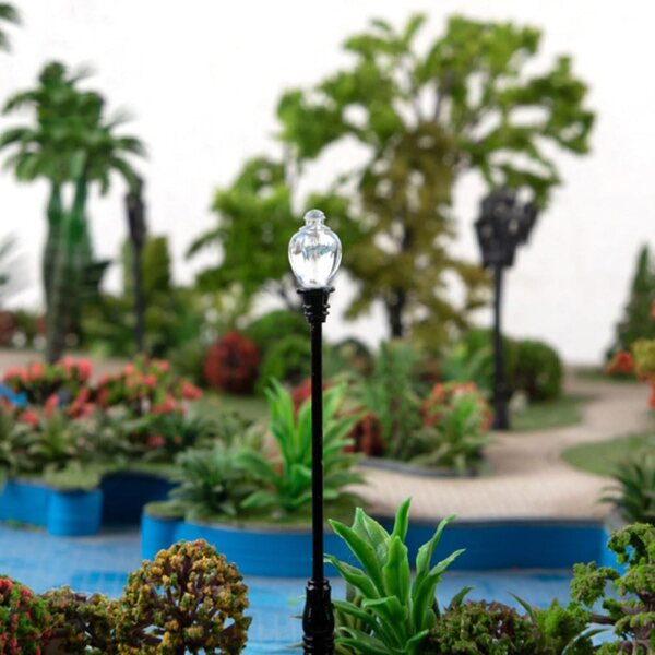 Vaguelly 87 Mini-Gartenlampen für Puppenhäuser mit LED im Maßstab 1:87