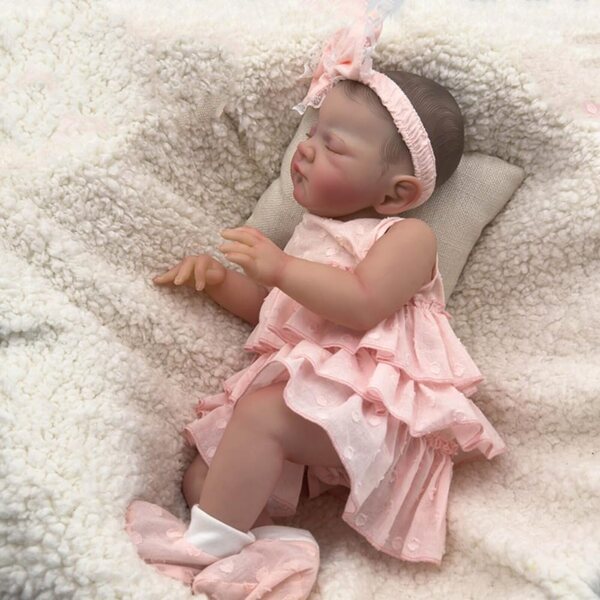 Lonian Reborn Pupa Newborn 20 Inch 50 cm met zacht katoenen lichaam en accessoires