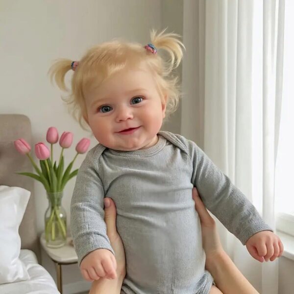 Lonian Life Like Bambola Reborn 50 cm Bimba Neonato Realistica Corpo Morbido