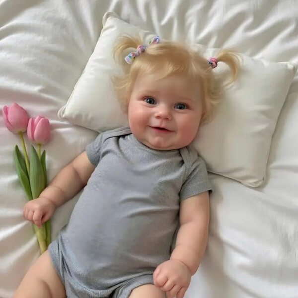 Lonian Life Like Bambola Reborn 50 cm Bimba Neonato Realistica Corpo Morbido