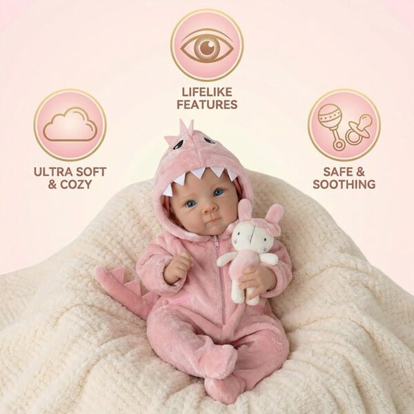 Lonian Bambole 17 Zoll Bambola Neonato Realistica per Bambine con Accessori