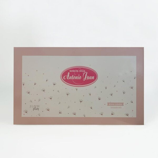 Neugeborene Puppe Carla 42 cm mit Kleid und Zubehör, realistische Puppe Antonio Juan