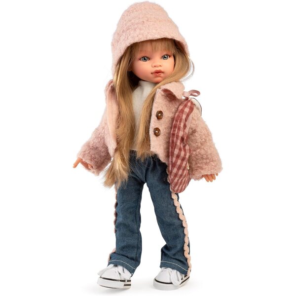 Emily Cosmopolitan Fashion 33 cm große Vinylpuppe mit rosa urbaner Kleidung und Accessoires