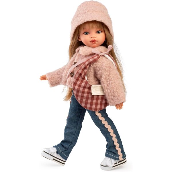 Emily Cosmopolitan Fashion 33 cm große Vinylpuppe mit rosa urbaner Kleidung und Accessoires