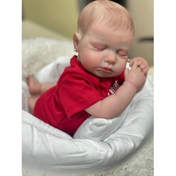 Lonian Reborn Puppe 50 cm realistische pasgeboren baby in zachte siliconen en stof - ideaal cadeau voor kinderen