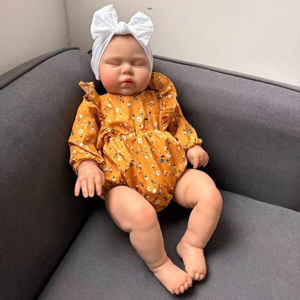 Lonian Reborn Baby 60 cm realistische Neugeborenenpuppe aus weichem Vinyl mit Kleidung und Zubehör