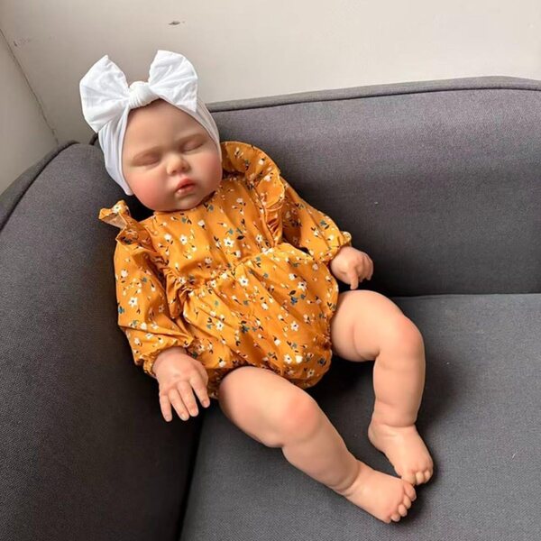 Lonian Reborn Baby 60 cm realistische Neugeborenenpuppe aus weichem Vinyl mit Kleidung und Zubehör