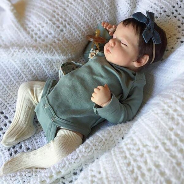Lonian Reborn-Puppe für Neugeborene, 50 cm, realistischer weicher Körper und Zubehör im Lieferumfang enthalten