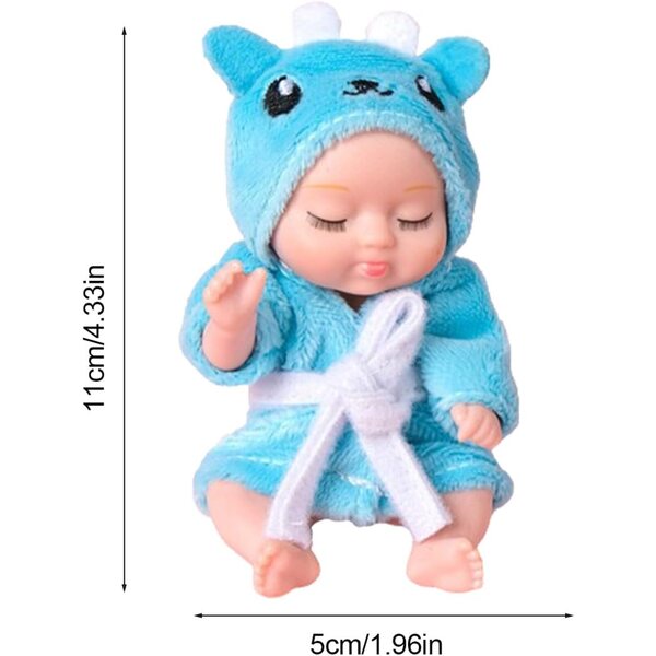 Realistische Puppe für Kinder mit beweglichen Gliedmaßen, weich und klein, ab 3 Jahren