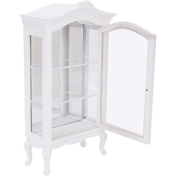 Vetrina Miniatura 1:12 in Legno per Casa delle Bambole, Tre Strati e Finestra Trasparente