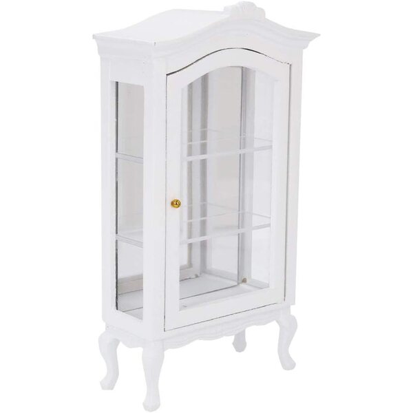 Vetrina Miniatura 1:12 in Legno per Casa delle Bambole, Tre Strati e Finestra Trasparente