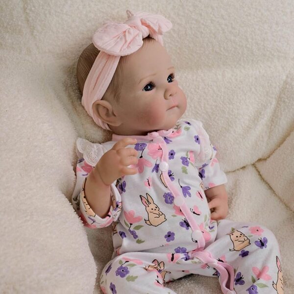 Lonian Reborn Bambola Neonato 48CM Realistica Silicone con Accessori Completi