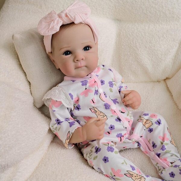 Lonian Reborn Bambola Neonato 48CM Realistica Silicone con Accessori Completi