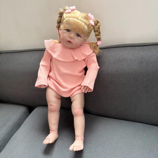 Lonian Pupa Reborn Newborn 24'' Realistisch siliconen voor verzamelaars en kinderen