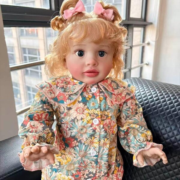 Lonian Pippa 26 Zoll realistische Neugeborene Reborn-Puppe mit weichem Körper und echtem Haar