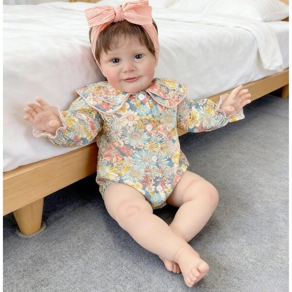 Lonian Reborn Doll 66 cm weich und realistisch mit komplettem Zubehör für Kinder