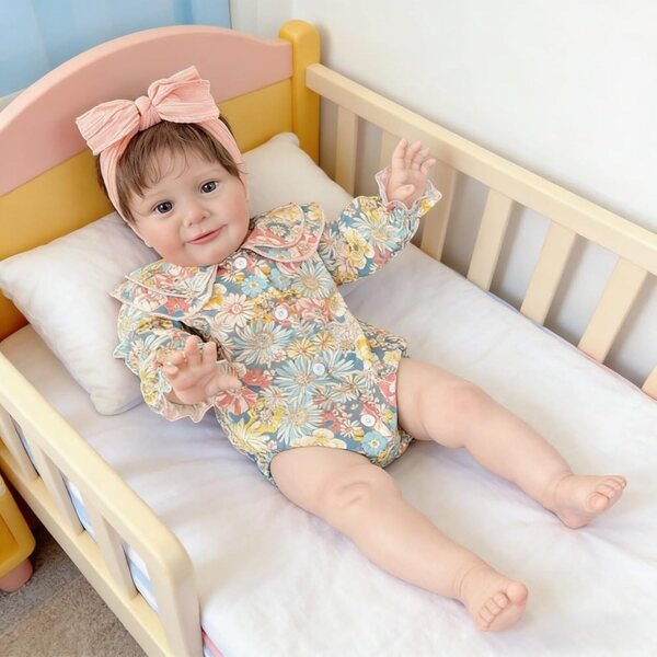 Lonian Reborn Doll 66 cm zacht en realistisch met complete accessoires voor kinderen