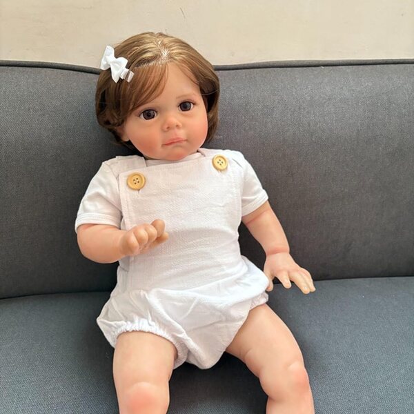 Lonian Reborn 24 Zoll realistische Neugeborene Puppe mit weichem Körper aus Baumwolle