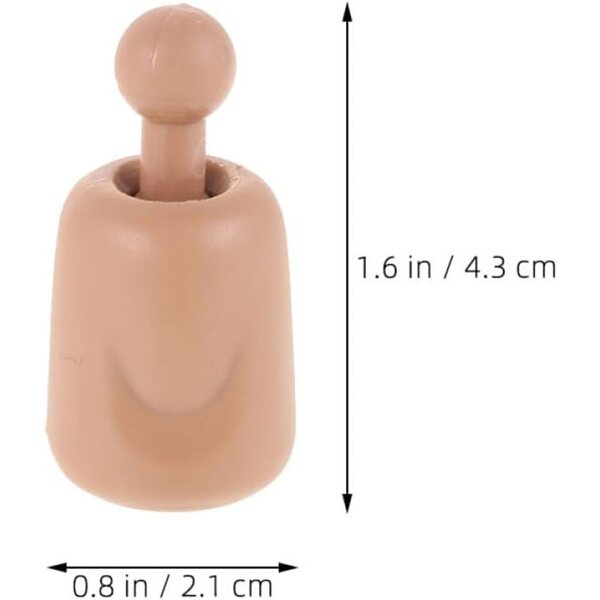 Connettore per collo artigianale per bambole 1:6 Plastica ABS 2 pezzi per action figure e bambole soldato