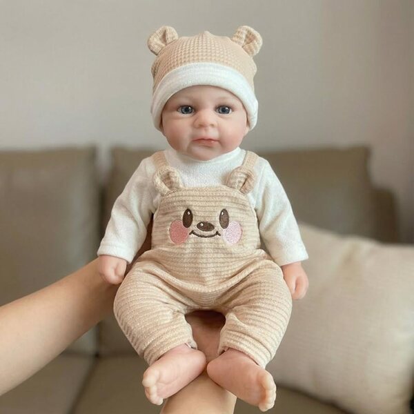 Lonian Girl Pupa Reborn 12 Zoll aus weichem und realistischem Silikon mit Kleidung