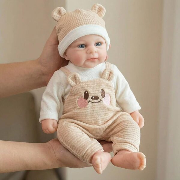 Lonian Girl Pupa Reborn 12 Pollici in Silicone Morbido e Realistico con Vestiti