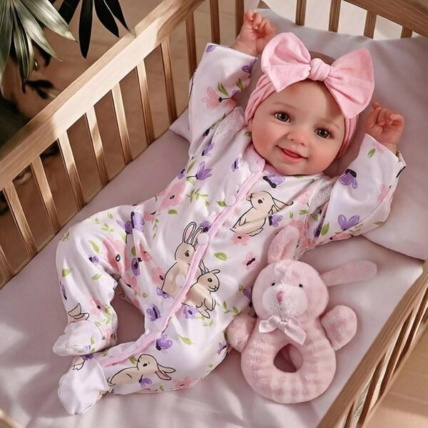Bambola Reborn Lonian 43 cm Neonata realistica con accessori