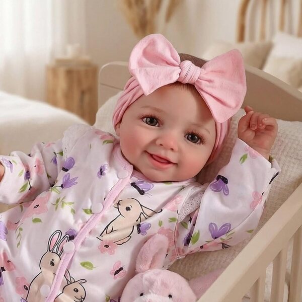 Bambola Reborn Lonian 43 cm Neonata realistica con accessori