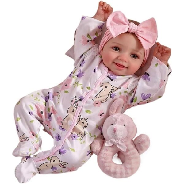 Bambola Reborn Lonian 43 cm Neonata realistica con accessori