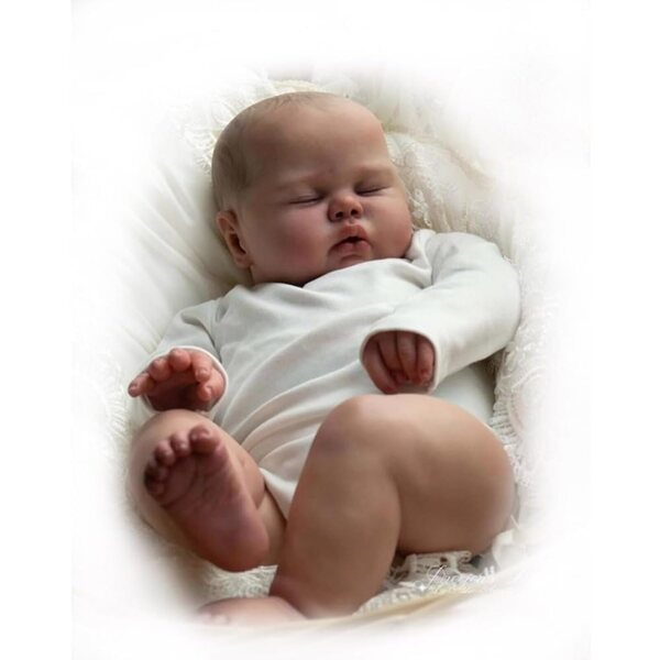 Lonian Big Chubby 24 Inch realistische pasgeboren herboren pop in zachte siliconen