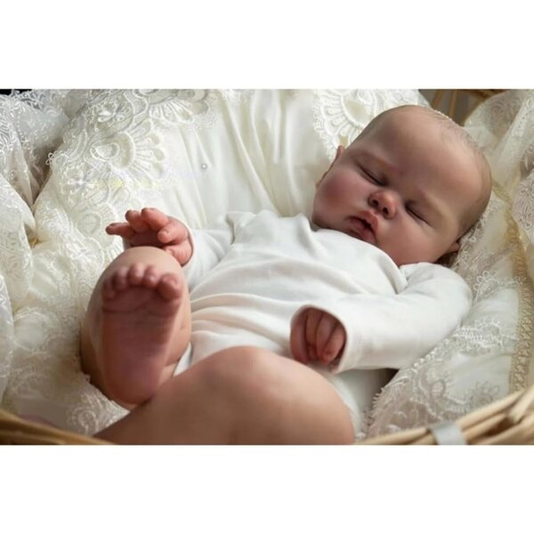 Lonian Big Chubby 24 Inch realistische pasgeboren herboren pop in zachte siliconen