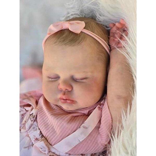 Lonian Reborn pup 60 cm zacht en realistisch met katoenen lijfje en accessoires inbegrepen