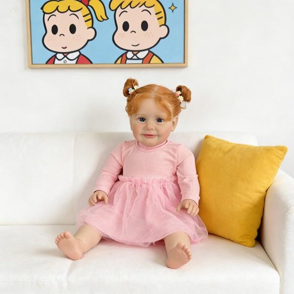 Lonian Pupazzo Reborn Baby 66 cm Realistico Handmade con Accessori per Bambine