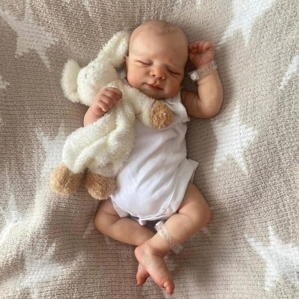 Lonian Bambola Reborn Neonato Realistica 50 cm con Corpo Morbido e Accessori