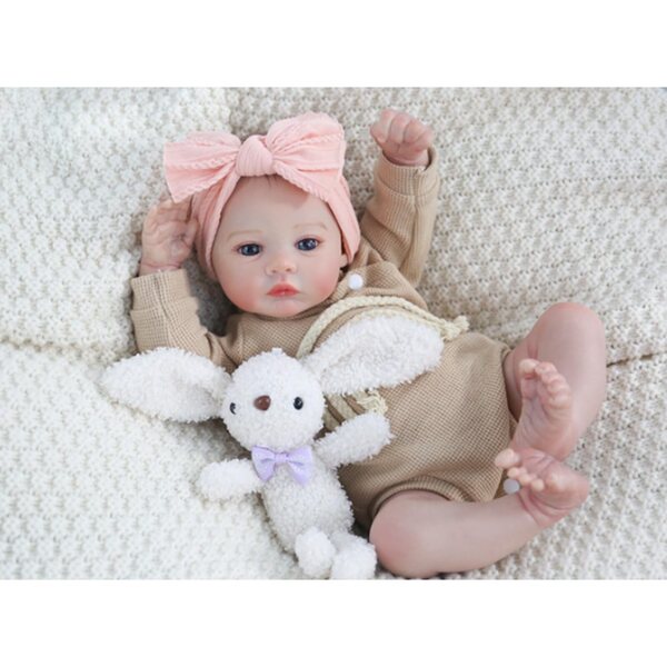 Lonian Reborn Baby Bambola Realistica 45 cm con Corpo Morbido in Cotone Pesato