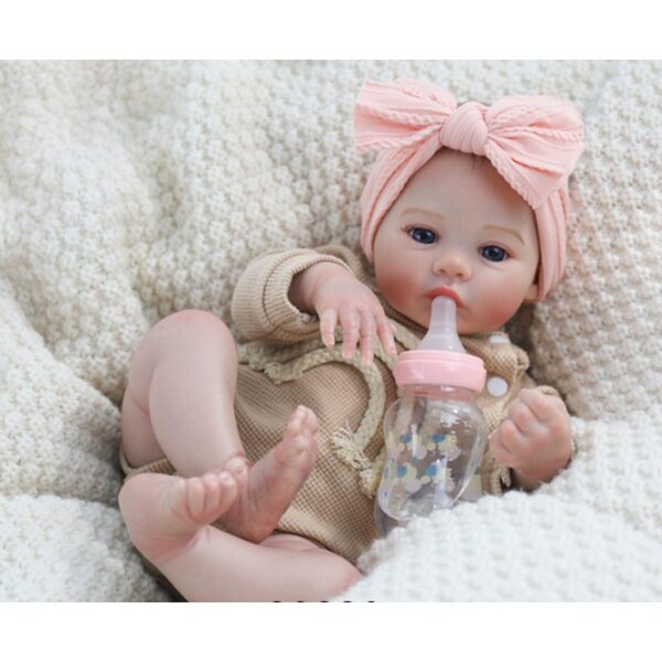 Lonian Reborn Baby Bambola Realistica 45 cm con Corpo Morbido in Cotone Pesato
