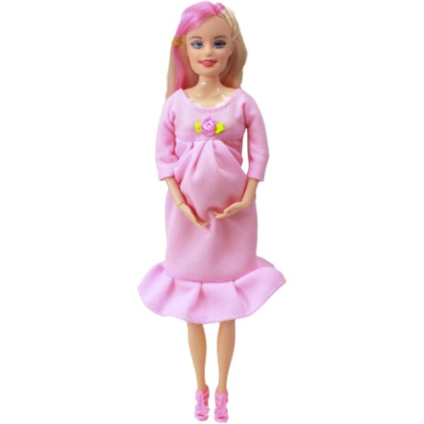Realistische Schwangerschaftspuppe 30 cm mit Zubehör für Kinder – Lernspiel