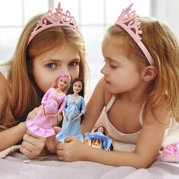 Realistische Schwangerschaftspuppe 30 cm mit Zubehör für Kinder – Lernspiel